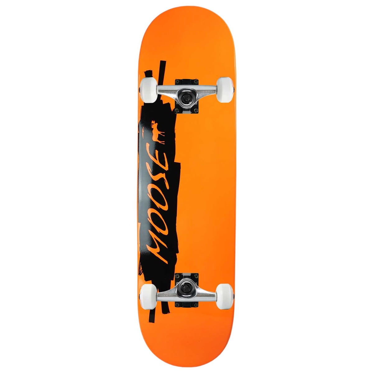 Moose Skateboard Complete Canadian Maple Scribble Black Orange 8.25