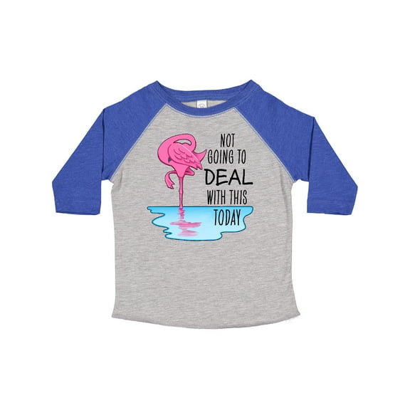 Inktastic Not Going to Deal with This Today- Sleeping Flamingo Boys or Girls Toddler T-Shirt