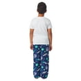 thumbnail image 2 of Saint Eve Kids Boys Fuzzy Pajama Pants, 2 Piece PJ Pant Set and Sleep Mask - Gray Space Alien, Small, 2 of 6