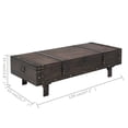 thumbnail image 4 of vidaXL Coffee Table Solid Wood Vintage Style 120x55x35 cm, 4 of 5
