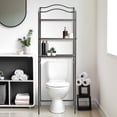 thumbnail image 7 of Household Essentials 3-Tier Metal Over the Toilet Bathroom Storage Shelf, Grey, 7 of 7