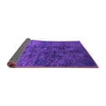thumbnail image 2 of Ahgly Company Indoor Round Oriental Purple Industrial Area Rugs, 6' Round, 2 of 4