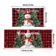 thumbnail image 3 of PENGXIANG Christmas Kitchen Carpet (2 Pieces) Merry Christmas Kitchen Carpet Washable Cushion Comfortable Kitchen Carpet Set, 3 of 6