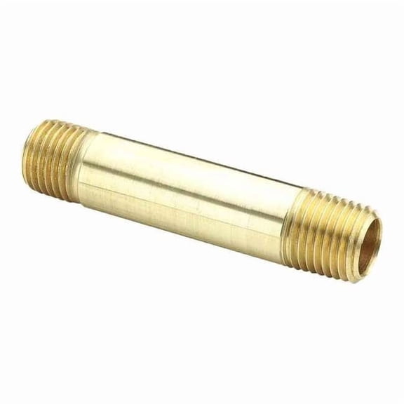 Parker Nipple, Brass, 1/8 in Pipe Size, MNPT 215PNL-2-15