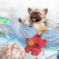 thumbnail image 3 of Lsque Pikmin Pattern Waterproof Throw Blanket Pet Blanket for Dogs & Indoor Cats, Washable - Shaggy Plush Calming Long Faux Fur & Velvet Dog Blanket -, 3 of 8