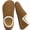 Brown, variant on Fuzzy Slippers for Women Plush Closed Back Non-Slip Indoor House Slippers