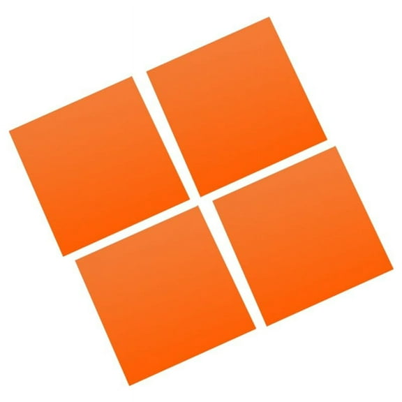 Kiven Led Light Cover,Lampshade Diffuser Orange Acrylic Diffuser,11.8 in Square Diffuser, LED Light Blocking Stickers for Recessed Light/Can Light, Spotlight