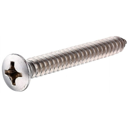 

Stainless Steel 823694 Oval Head Phillips Sheet Metal Screw 10-Inch x 1-1/4-Inch 100-Pack