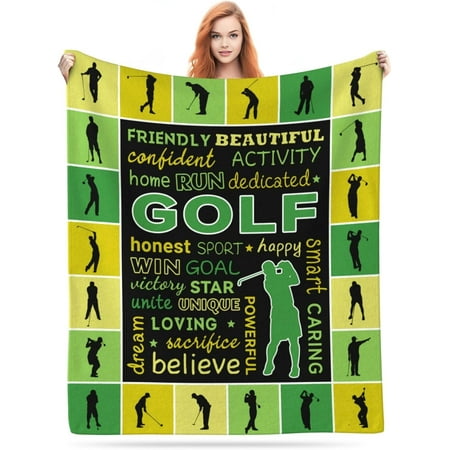 Golf Gifts for Men Blanket Cool Golf Gifts for Men Golfers Soft Plush Golf Stuff Golf Lover Birthday Gift Blanket The Ultimate Golf Gift for Golfers Personalized Golf Gift 50 x60