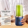 thumbnail image 2 of lionlar 6 Mini Juicer Ice Crusher USB Charging Food Mixer Powerful Motor, 2 of 8