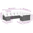thumbnail image 5 of vidaXL Garden Sofa Set Beige, 5 of 9