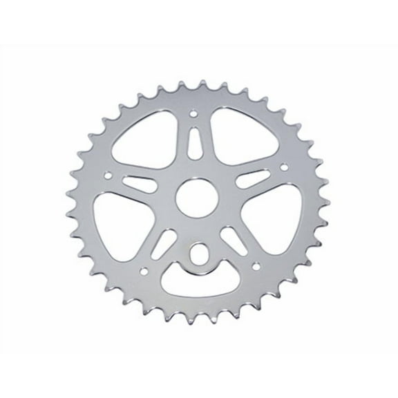 Lowrider Steel Bicycle Sprocket CW-316 1/2" X 1/8" X 36T Chrome. Bike Part, Bicycle Part, Bike Accessory, Bicycle Accessory