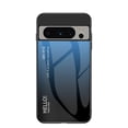 thumbnail image 1 of Nalacover Case for Google Pixel 8 Pro Gradient Colored Tempered Glass Cover, Micro-Frosted Frame Shockproof Anti-Scratches Lens Protection Folding Case for Google Pixel 8 Pro, Blue, 1 of 10