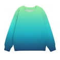 thumbnail image 7 of SGFCWSX Pullover for Toddler Kids Girls Long Sleeve Sweatshirts Warm Polyester Top Mint Green Size 9 Years, 7 of 7