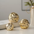 thumbnail image 3 of 1PC Gold Decor Knot for Coffee Table Decor Books, Book Shelf Decor Accents, Home Decor Aesthetics, Console Entry Table Decor, Decorative Objects, 2.55" x 2.3", 3 of 9