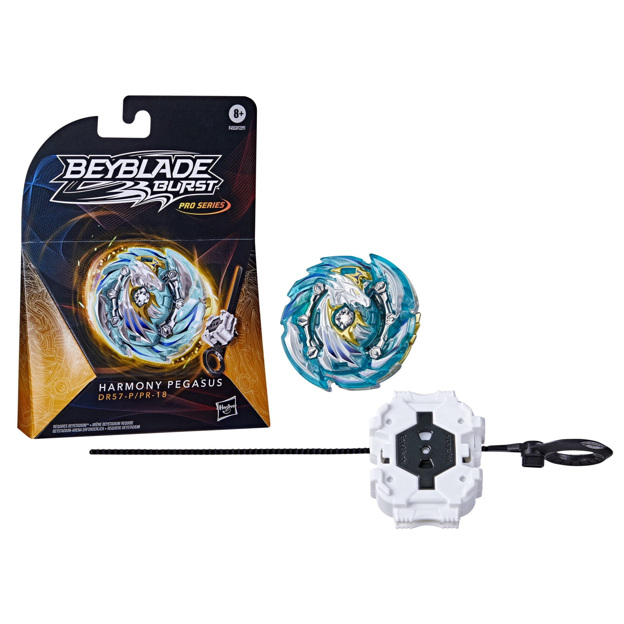 Beyblade Burst Pro Series Harmony Pegasus Spinning Top Starter Pack,  Includes Launcher 