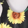 thumbnail image 7 of YMNXA Infant Girls Summer Dresses Spaghetti Strap Cute Sunflower Print Comfortable Breathable Dress Hat Set For Holiday Vacation Beach,Black,3-4 Years, 7 of 7