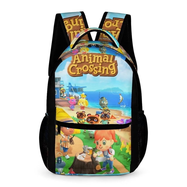 Animal Crossing Mochila Escolar para Niños y Niñas, Mochila Infantil de Alta Calidad Ligera, Grande y Duradera 43x15x32cm