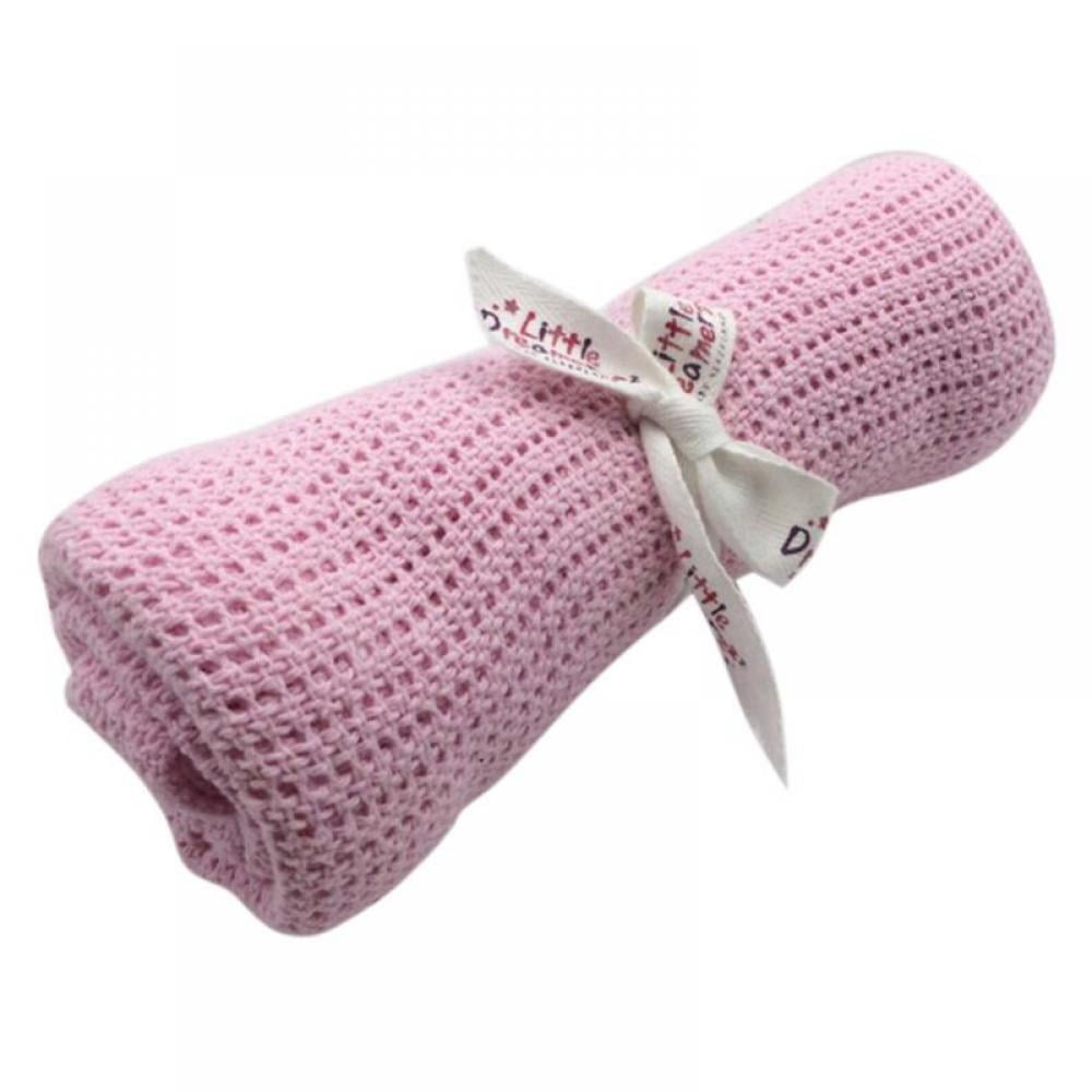 Soft 100 Natural Cotton Thermal Swaddle Blanket for Newborn Baby Size 30 x 40 inch