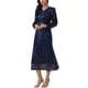thumbnail image 4 of INSPIRAR CHIC WOMLAYOUT Vestidos de lentejuelas brillantes para mujer, vestido de cóctel midi de manga larga y escote en V, M Azul profundo, 4 of 6