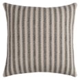 thumbnail image 2 of Rizzy Home Ticking Stripe Cotton with Zipper Closer Decorative Throw Pillow, 20" x 20", Brown, 2 of 6