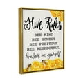 thumbnail image 3 of Stupell Industries Hive Rules Bee Phrase Animals & Insects Painting Gold Floater Framed Art Print Wall Art, 25 x 31, 3 of 9