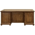thumbnail image 4 of Traditional Wood Double Pedestal Executive Desk, Writing Table, Office Desk, Fully Assembled, kklfec, 4 of 10