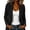 #02 Black, variant on Women's Oversized Blazer Loose Fit Notched Lapel Single Button Casual Chic Korean Style Commuter Business Suit Jacket,XXL,White