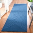 thumbnail image 2 of SAFAVIEH Braided Rishika Solid Runner Rug, Blue, 2'3" x 10', 2 of 8