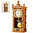 thumbnail image 1 of Juego de bloques de construcción HJPLPXH, reloj de péndulo retro con reloj real, 1 of 7