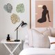 thumbnail image 4 of Decoración de pared ULIOMU, diseño tropical, madera de hojas de palmera, 3 piezas, 4 of 7