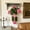 Pink, variant on Hanging Artificial Geranium Flower With Pot, Orange Fake Floral Decor, Waterproof Plastic Hanging Plant for Balcony Window, 16.54in Yellow