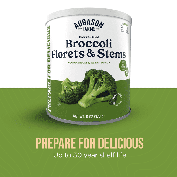 Augason Farms Freeze Dried Broccoli for Employee Kitchen - Walmart