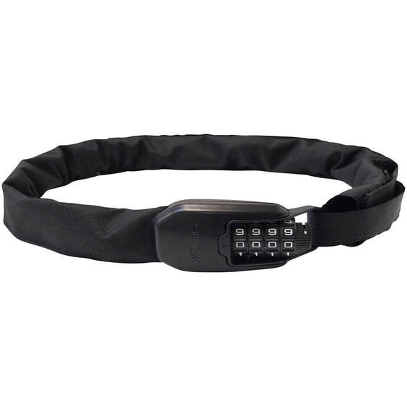 Hiplok Spin Chain Lock, 6mm x 75cm, Black