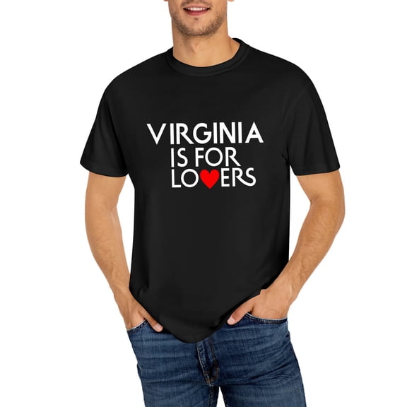 Virginia Is For The Lovers T-Shirt, OdeJous Funny T-Shirt Black, S