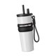 thumbnail image 5 of Vaso térmico de 710 ml a prueba de fugas, reutilizable, regalo para mujeres y hombres, gran capacidad blanco, 5 of 9