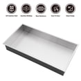 thumbnail image 6 of Logmey 24" x 12" Wall Mounted Bathroom Shower Niche Stainless Steel Bathroom Shelves for Living Room,Washroom in Brushed Nickel, 6 of 8