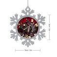 thumbnail image 2 of Attack On Titan Snowflakes Ornaments Christmas Tree Decorations Alloy Hanging Decorations Snowflake Pendant 3 PCS, 2 of 8
