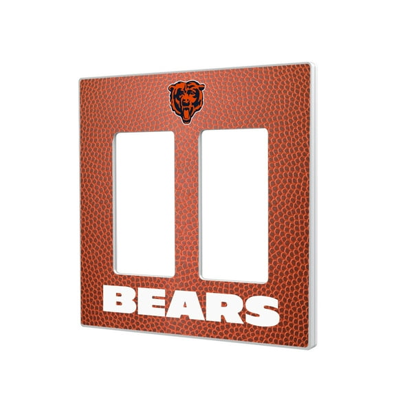 Chicago Bears Football Design Double Rocker Light Switch Plate