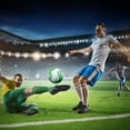thumbnail image 4 of Guardoinrt Comfortable Football Soccer Ball With Unique Appearance Official Size Machine-sewn Soccer Ball Green, 4 of 6