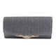 thumbnail image 1 of Bolso de hombro Minnieouse con cadena poliéster moderno y elegante gris oscuro, 1 of 6