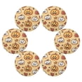 thumbnail image 7 of Round Plate Mat 15.4x15.4 Inchesx1 Placemat Table Mat Kitchen Mat Coffee Mat Fabric Thick, Strong Wear-Resistant, Heat Resistance Halloween Grimace Pumpkin1, 7 of 7