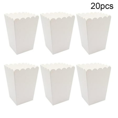 

7*7*11.5cm Popcorn Boxes Mini Cute Card Food Red and Striped Party White A7R1