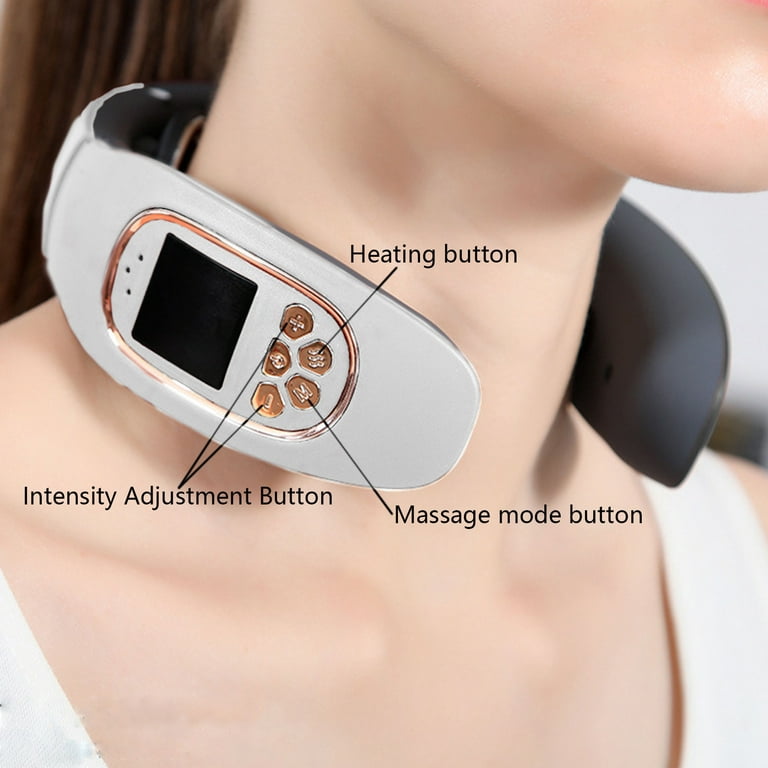 Electric Pulse Neck Massager with Heat for Pain Relief FSA or HSA