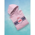 thumbnail image 3 of Slogan Amore Banner Hoodie Women -Image by Shutterstock, Female x-Large, 3 of 4