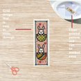 thumbnail image 3 of 6Set Bookmark Cross Stitch Kits Easter Themed Stitch Bookmark Cross Stitch Kits for Beginners with Instructions Punch Needle Kit, 3 of 9