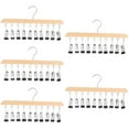 thumbnail image 3 of Hemoton 5pcs Sock Hanger Clothes Hanger Laundry Drying Rack Bras Hanger With 10 Clips For Home, 3 of 8