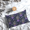 thumbnail image 6 of Kdxio Cotton Pillow Cases 16"x24" Pillowcases,Soft and Breathable Bedroom Pillow Cases-Lavender Flowers, 6 of 8
