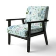 thumbnail image 3 of Designart "Blossoming Pastel Wildflowers On Light Blue VII" Upholstered Floral Bouquet Accent Chair and Traditional Arm Chair - Multiple Color & Pattern, 3 of 7