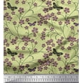 thumbnail image 1 of Soimoi Poly Georgette Fabric Insect,Leaves & Flower Floral Print Fabric by The Yard 52 Inch Wide, 1 of 2
